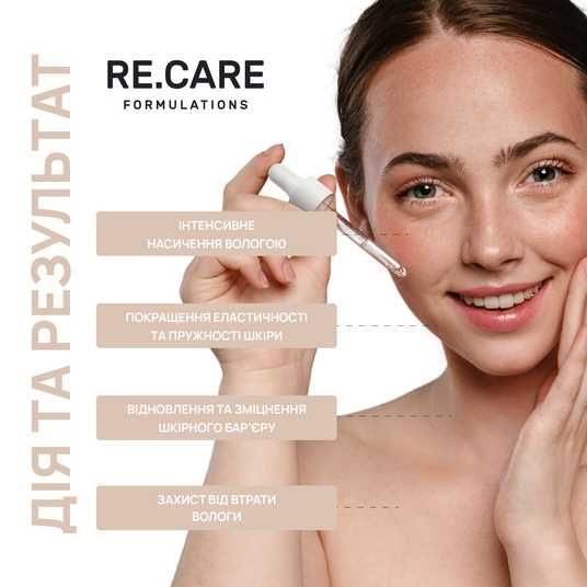 Інтенсивна зволожувальна сироватка Extra Hydration Serum RE.CARE 30 мл