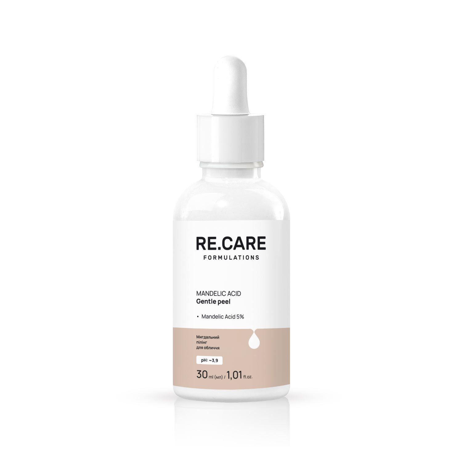 Мигдальний пілінг для обличчя Mandelic Acid Gentle Peel RE.CARE 30 мл