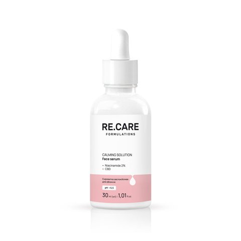 Сыворотка успокаивающая для лица Calming Solution Face serum RE.CARE 30 мл 4823109409323 фото