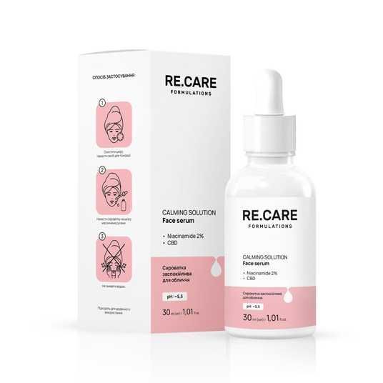Заспокійлива сироватка для обличчя Calming Solution Face Serum RE