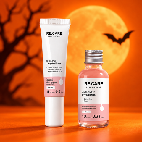 Дует чиста шкіра Clear Skin Duo RECARE точковий крем-гель та локальний засіб від прищів підсушуючий 2100000036998 фото