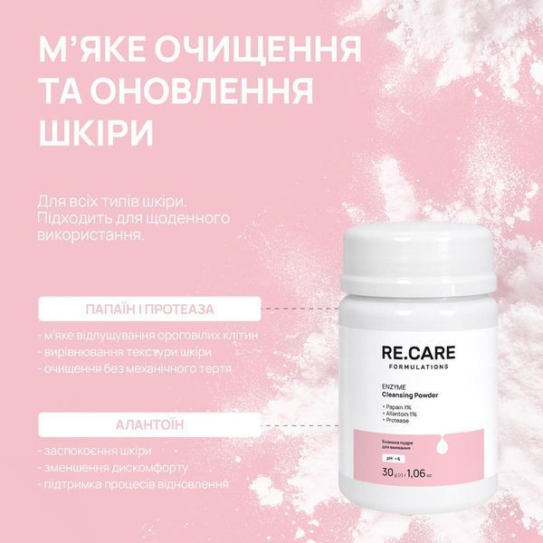 Ензимна пудра для вмивання Enzyme Cleansing Powder RECARE 30 г 4823109414259 фото