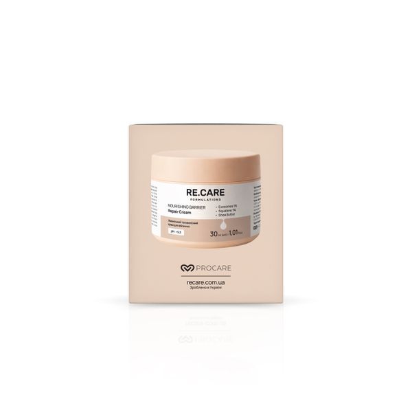 Живильний та захисний крем для обличчя Nourishing Barrier Repair Cream RECARE 30 мл 4823109414310 фото