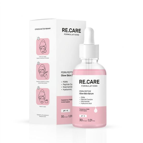 Сироватка з PDRN та пептидами Peptide Glow Skin Serum RECARE 30 мл 4823109414662 фото