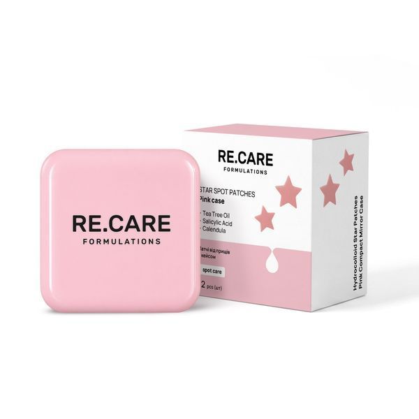 Патчи от прыщей с кейсом Star Spot Patches Pink Case RECARE 4823109415522 фото